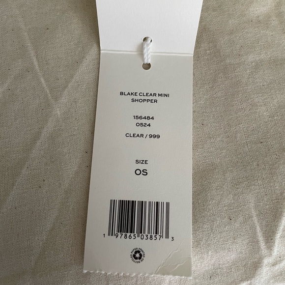 NWT tory burch Blake clear mini shopper leather crossboy shoulder bag - Picture 14 of 14